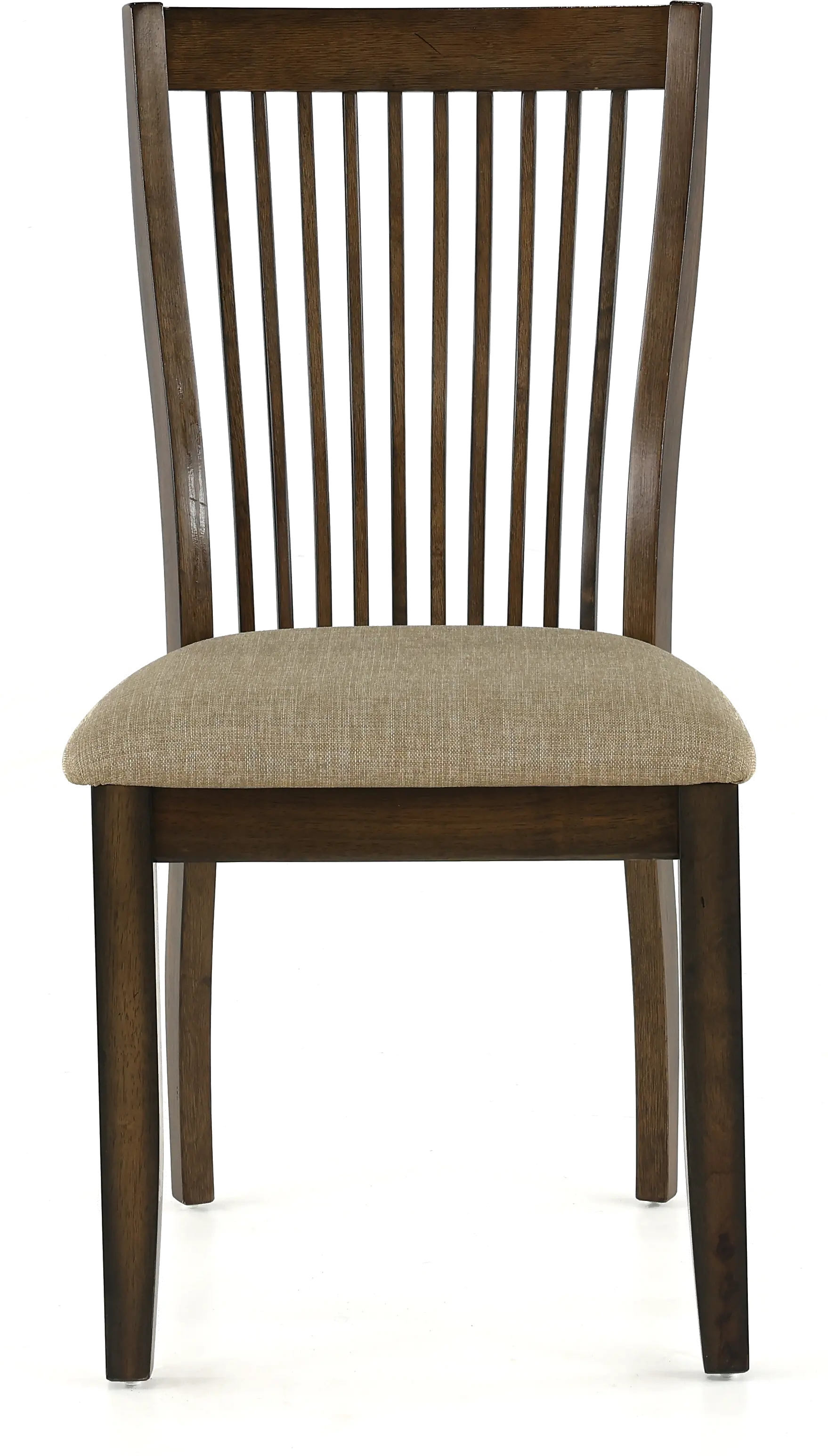 Zoey Brown Slat Back Dining Chair-1