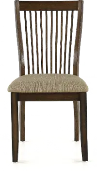 Zoey Brown Slat Back Dining Chair