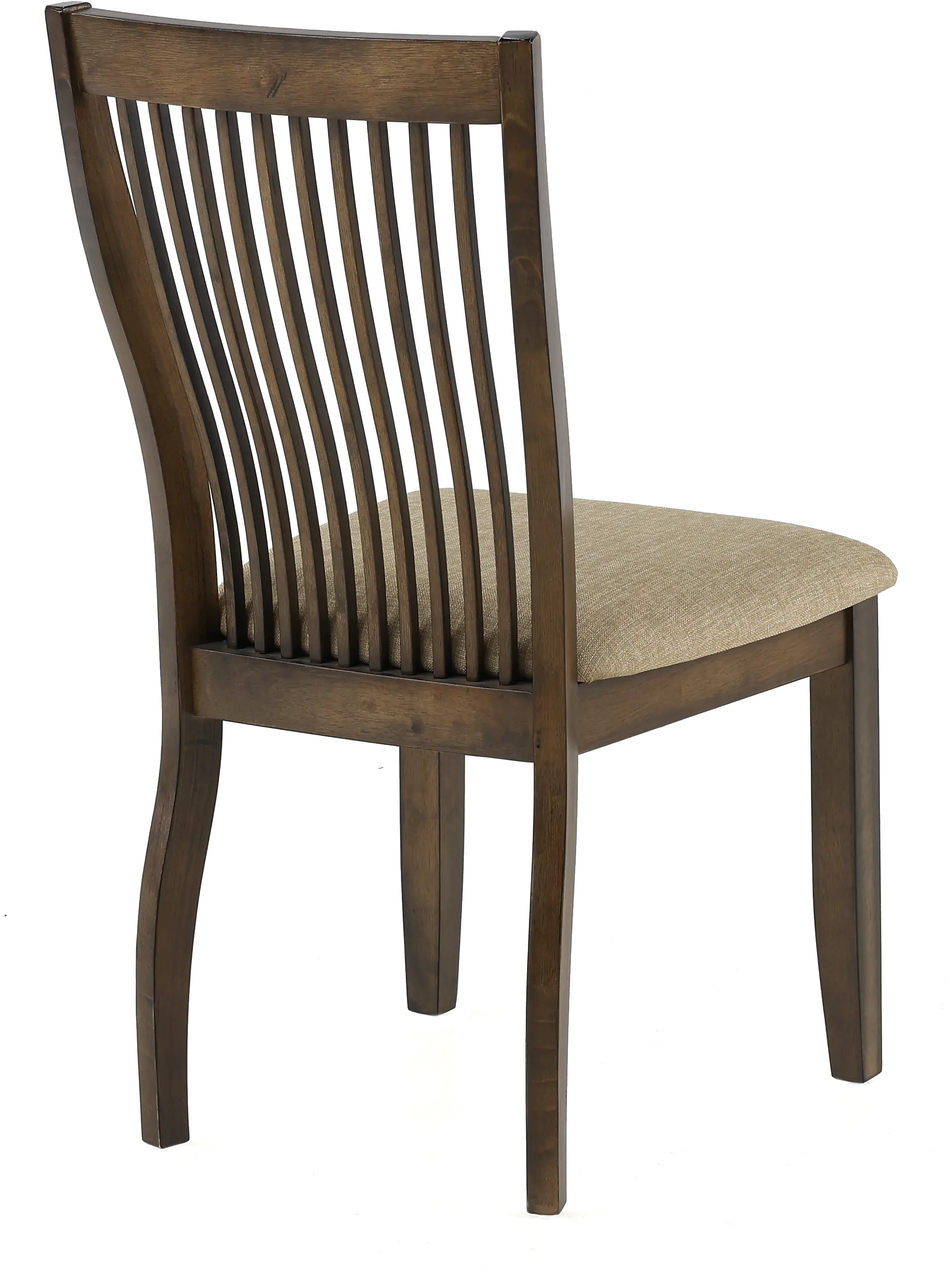 Zoey Brown Slat Back Dining Chair-4