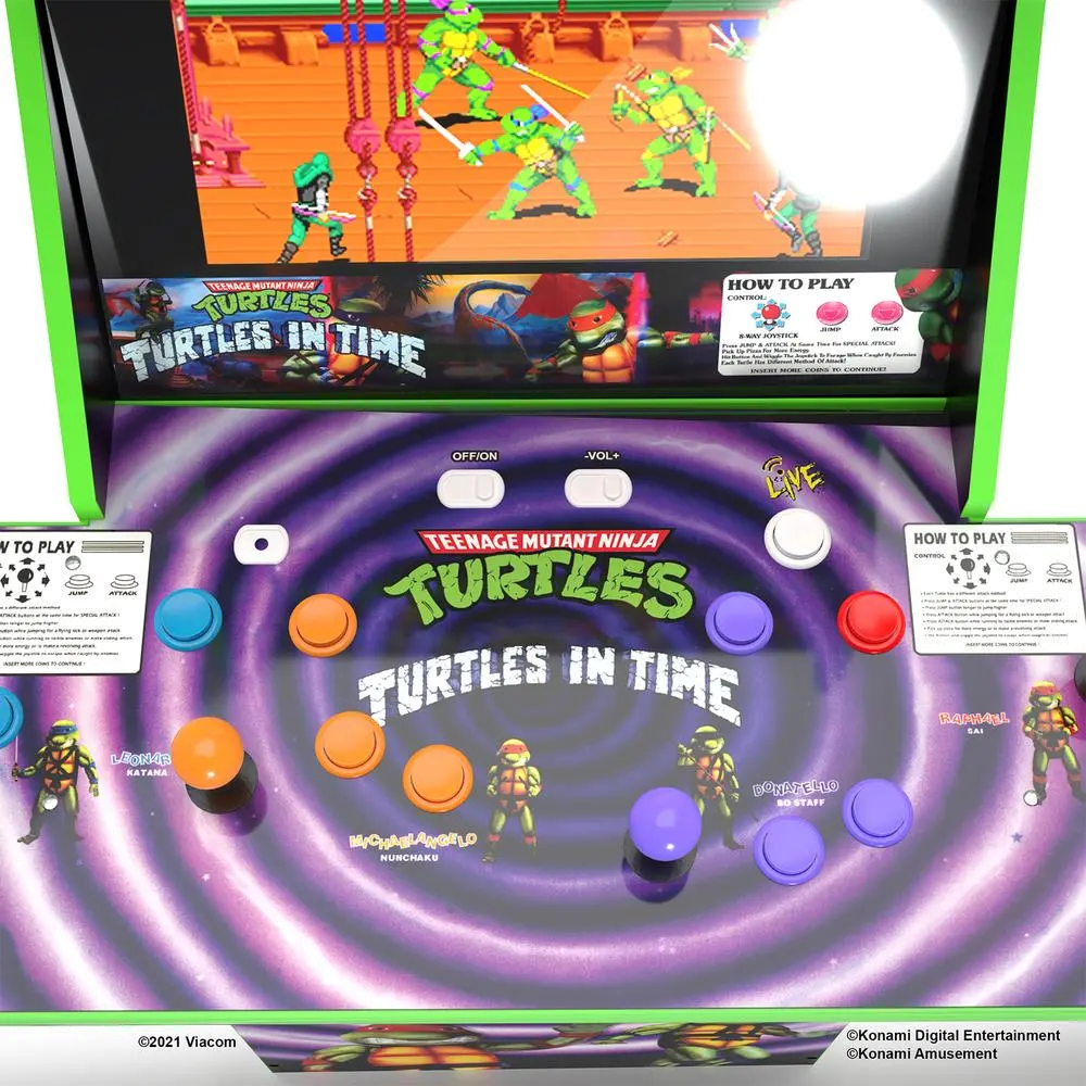 ARCADE1UP/TRTLSNTIME Arcade 1Up Teenage Mutant Ninja Turtles: Turtles in Time Arcade Machine-6