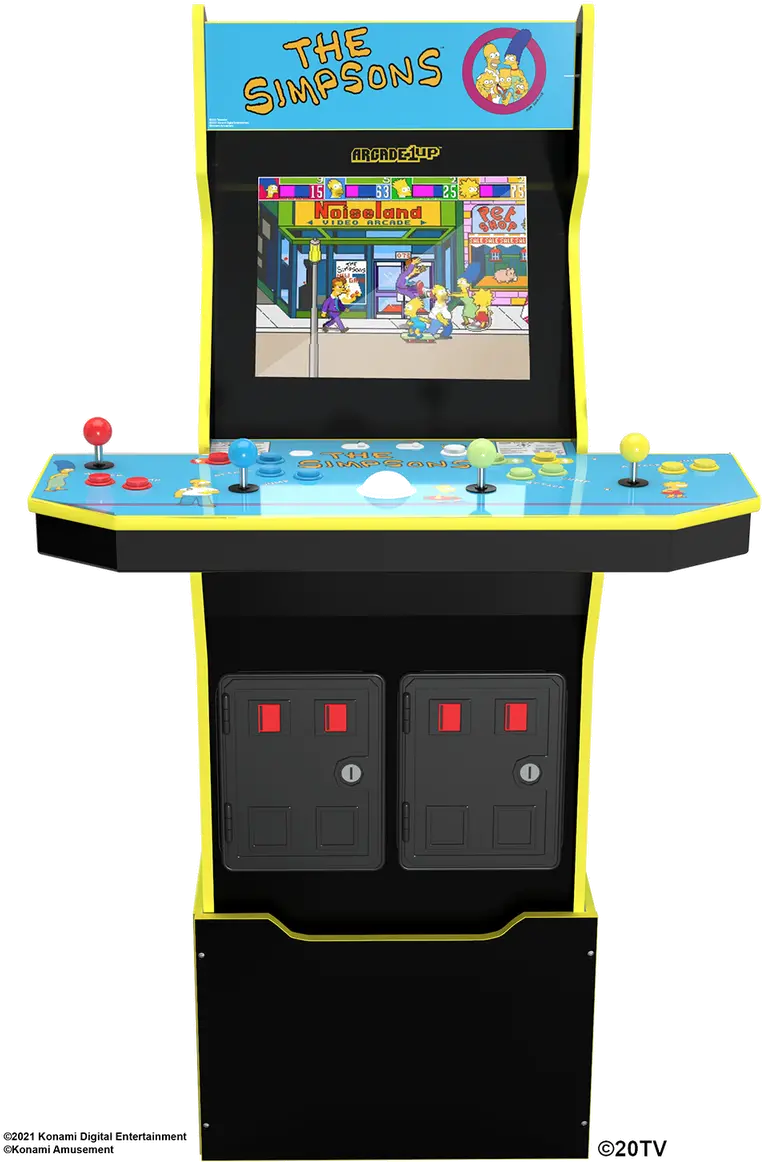 ARCADE1UP/SIMPSONS Arcade 1Up The Simpsons Arcade Machine with Stool-3