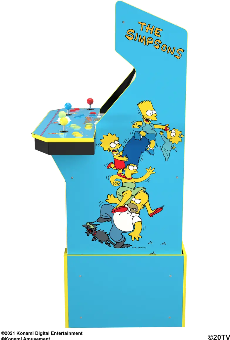ARCADE1UP/SIMPSONS Arcade 1Up The Simpsons Arcade Machine with Stool-4