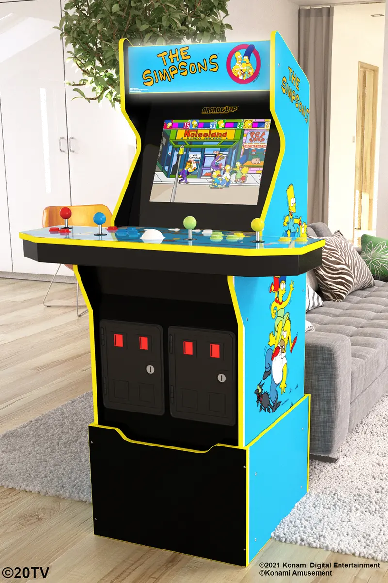 ARCADE1UP/SIMPSONS Arcade 1Up The Simpsons Arcade Machine with Stool-2