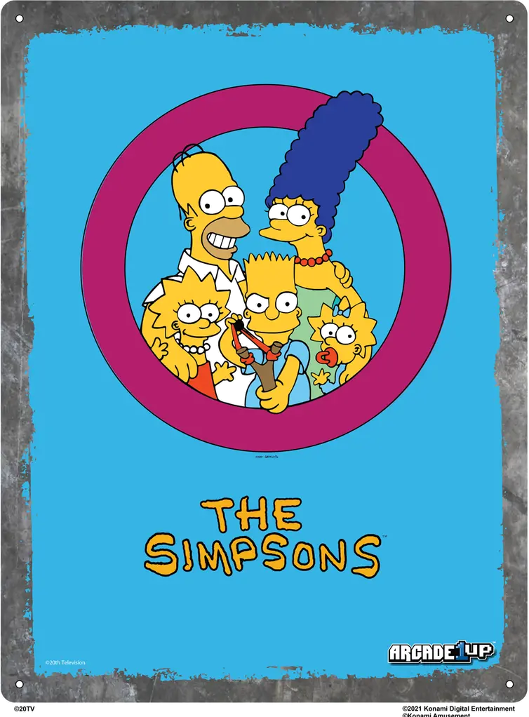 ARCADE1UP/SIMPSONS Arcade 1Up The Simpsons Arcade Machine with Stool-5