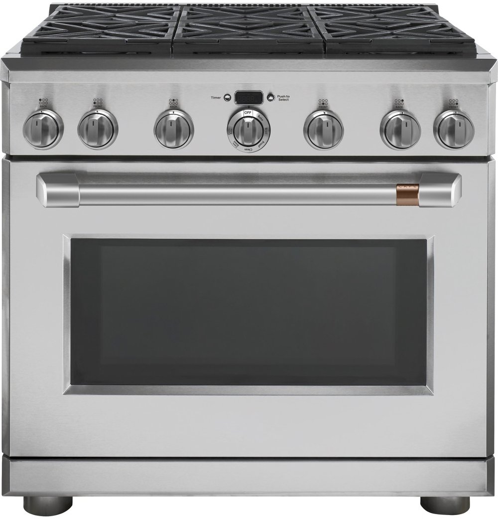 Cafe 36 Inch Gas Smart Range -  6.2 cu. ft. Stainless Steel