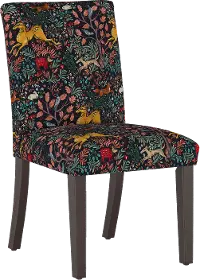 63-6FRLNVOGA Drew Navy Woodland Dining Chair - Skyline Furniture