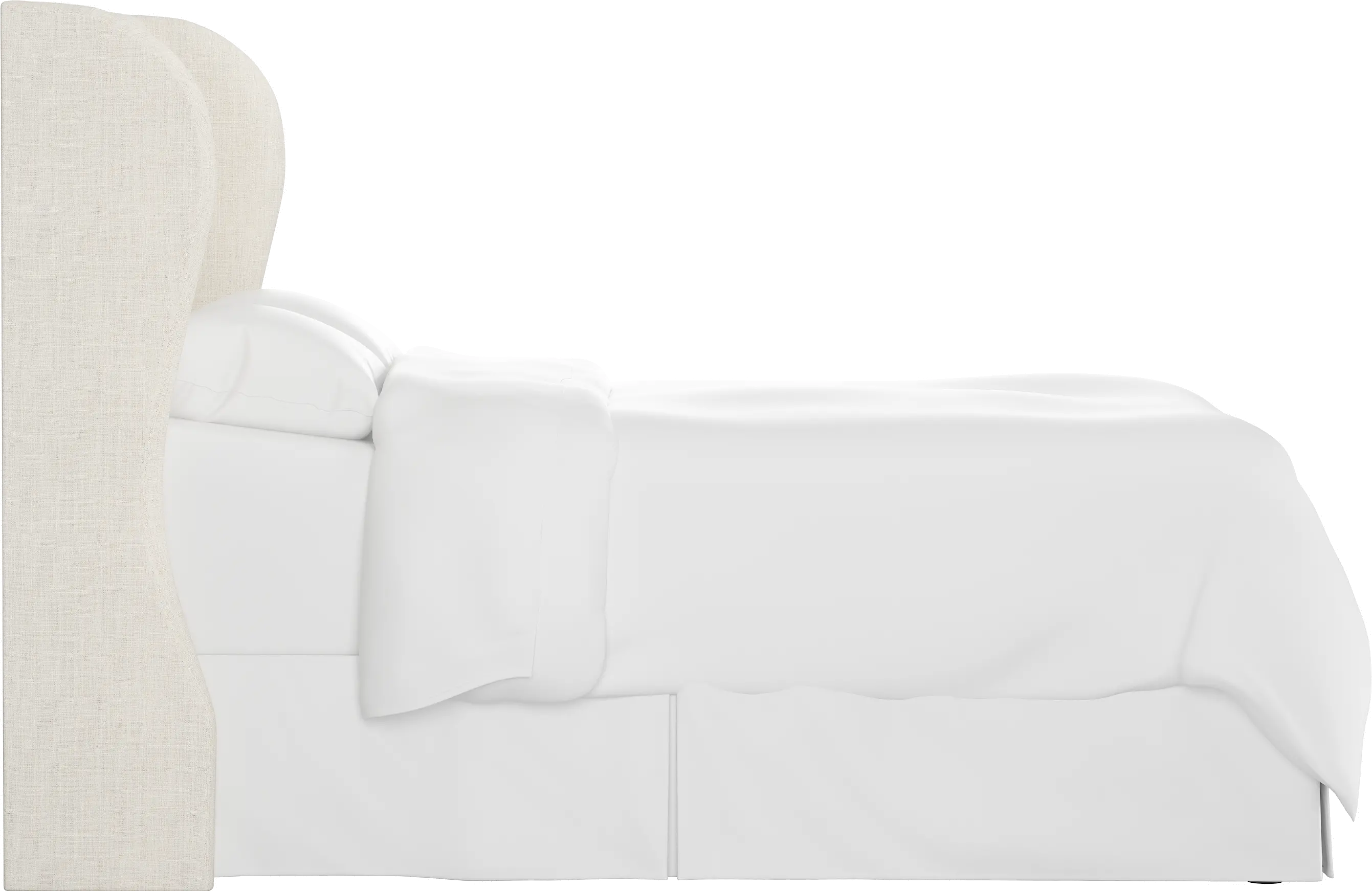 412QLNNTLC Jaclyn Cream Sloped Wingback Queen Headboard - Skyline Furniture-4