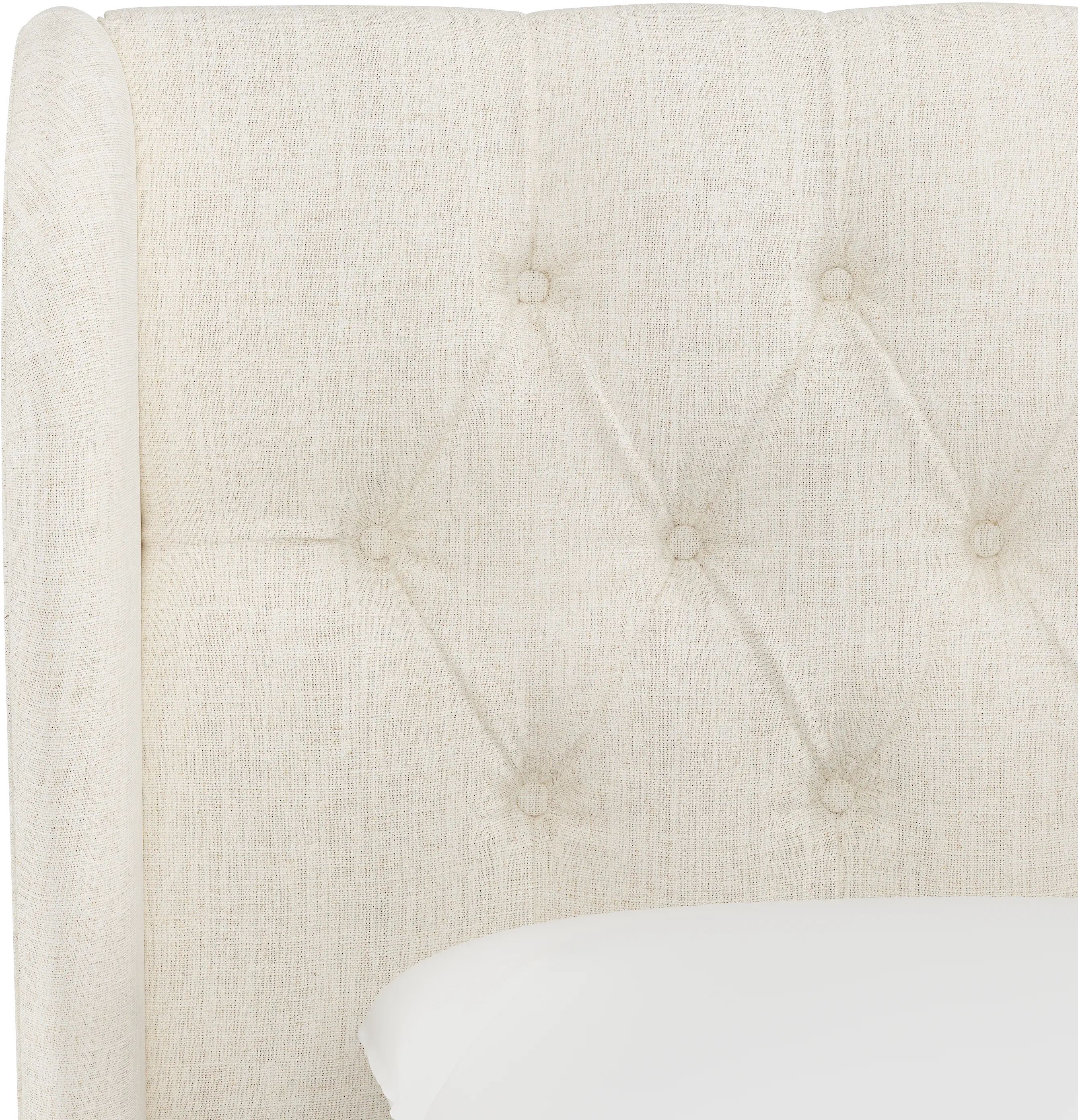 412QLNNTLC Jaclyn Cream Sloped Wingback Queen Headboard - Skyline Furniture-5