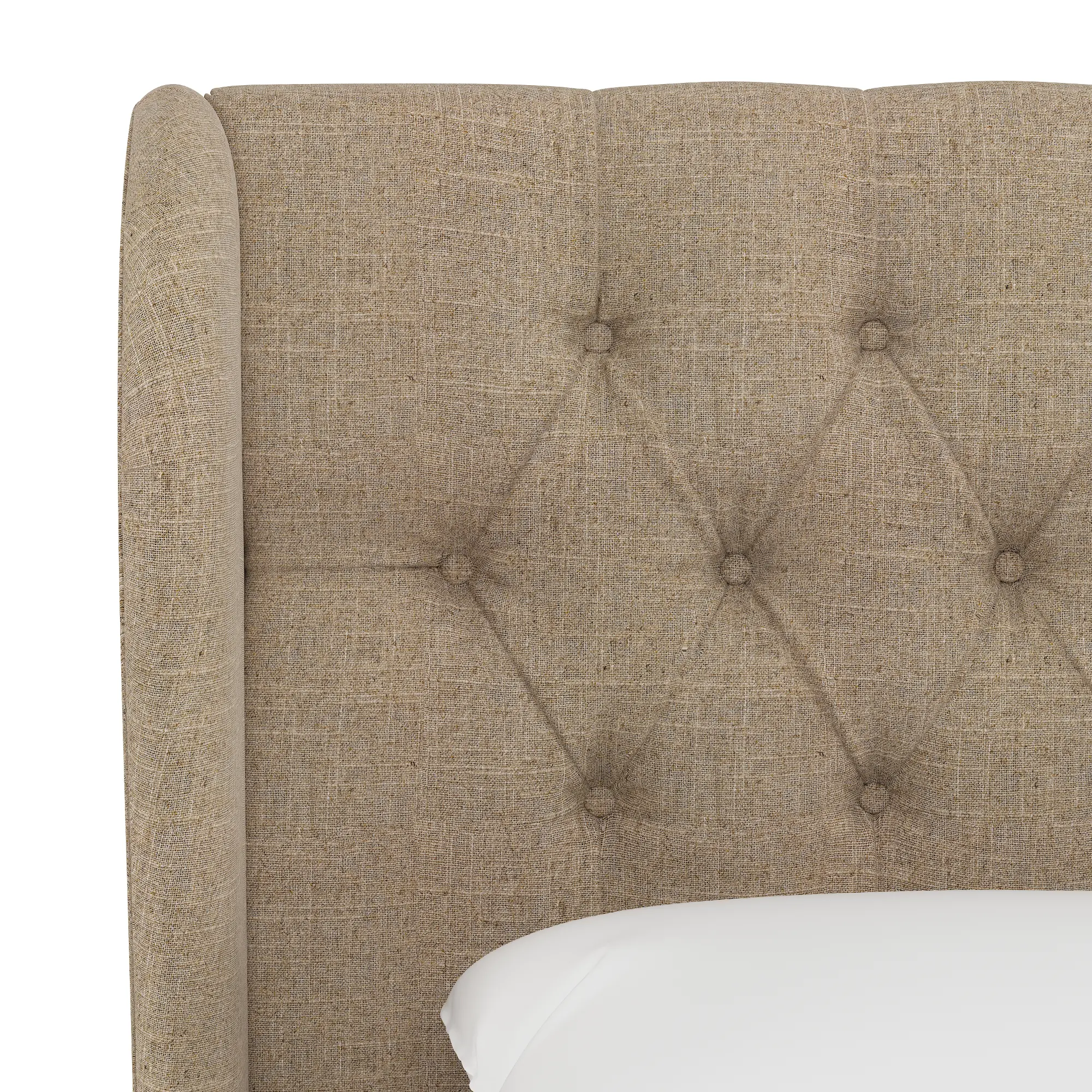 Close-up of fabric texture showing coarse weave pattern