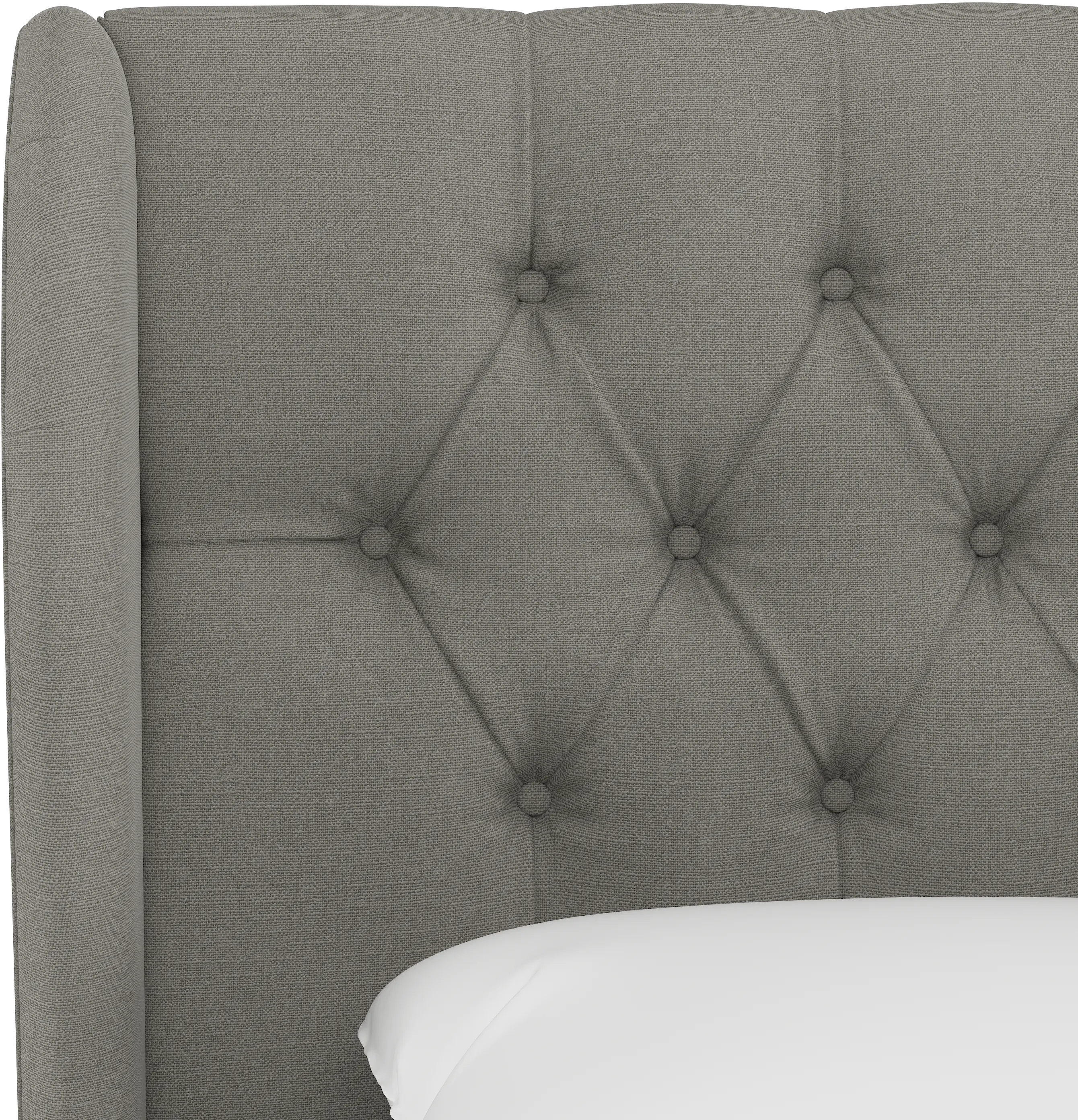 412QLNNGR Jaclyn Gray Sloped Wingback Queen Headboard - Skyline Furniture-6