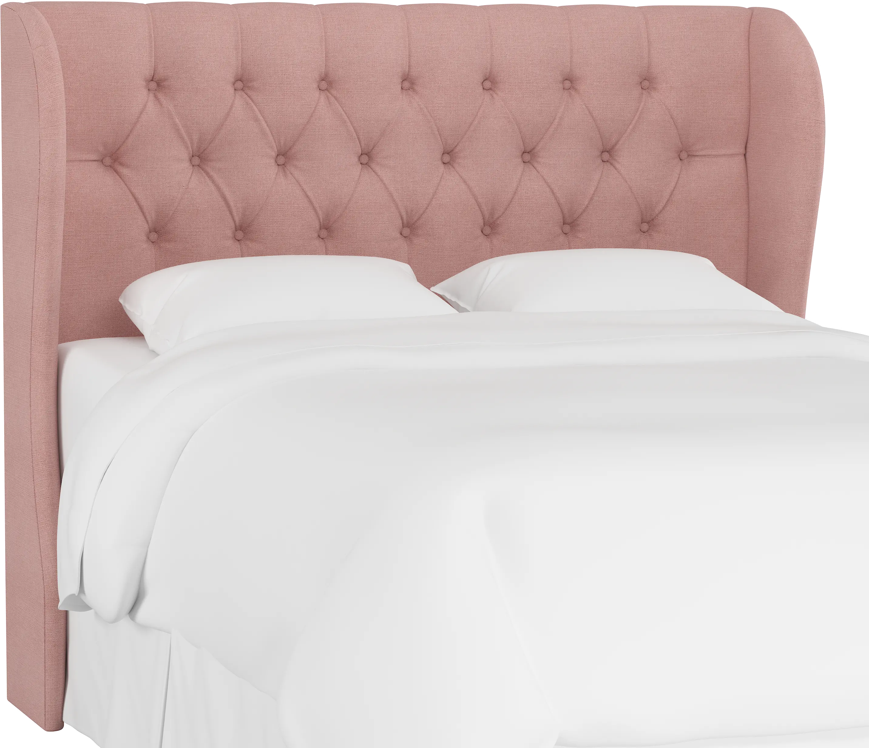 412QLNNBLS Jaclyn Blush Sloped Wingback Queen Headboard - Skyline Furniture-3