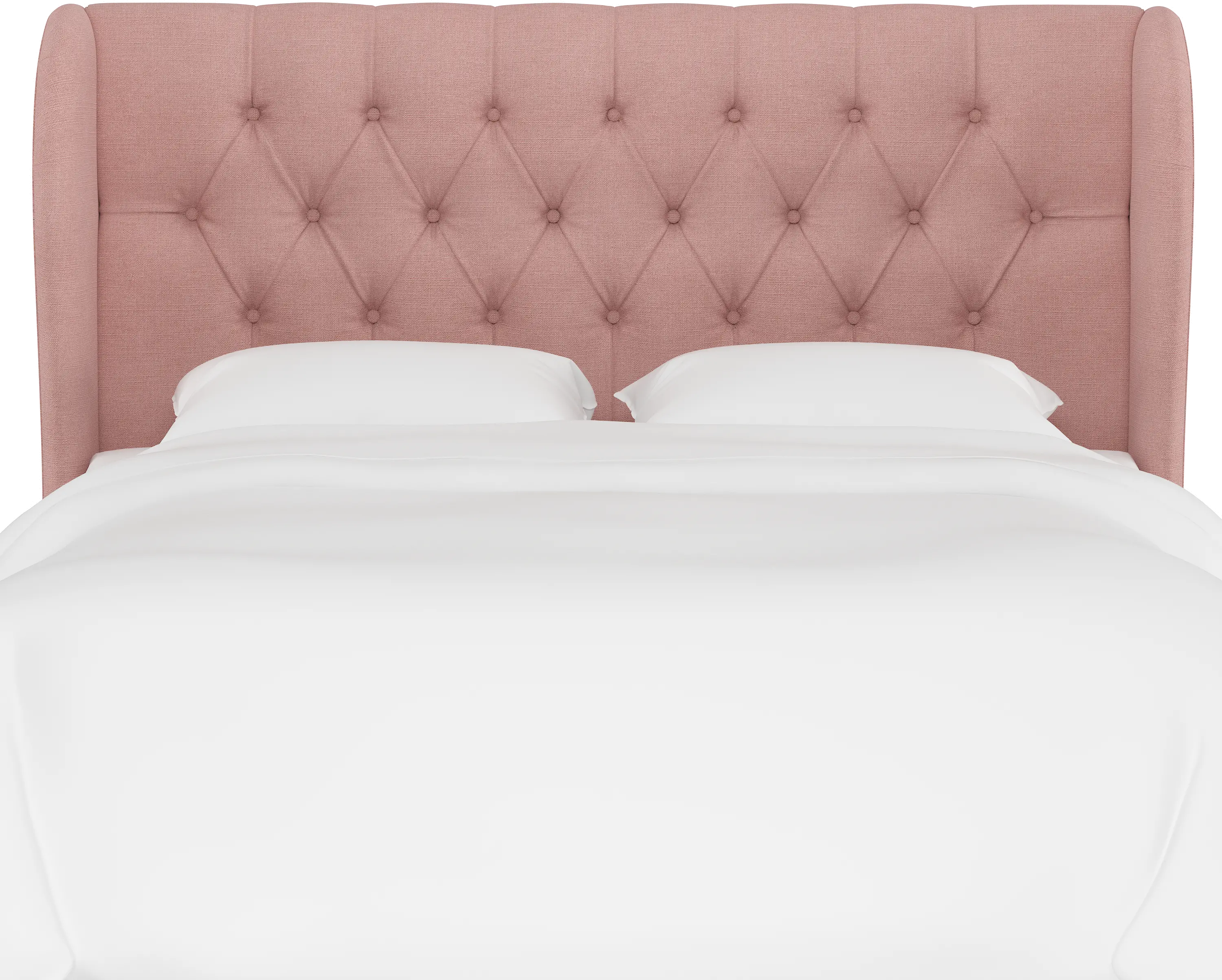 412QLNNBLS Jaclyn Blush Sloped Wingback Queen Headboard - Skyline Furniture-4