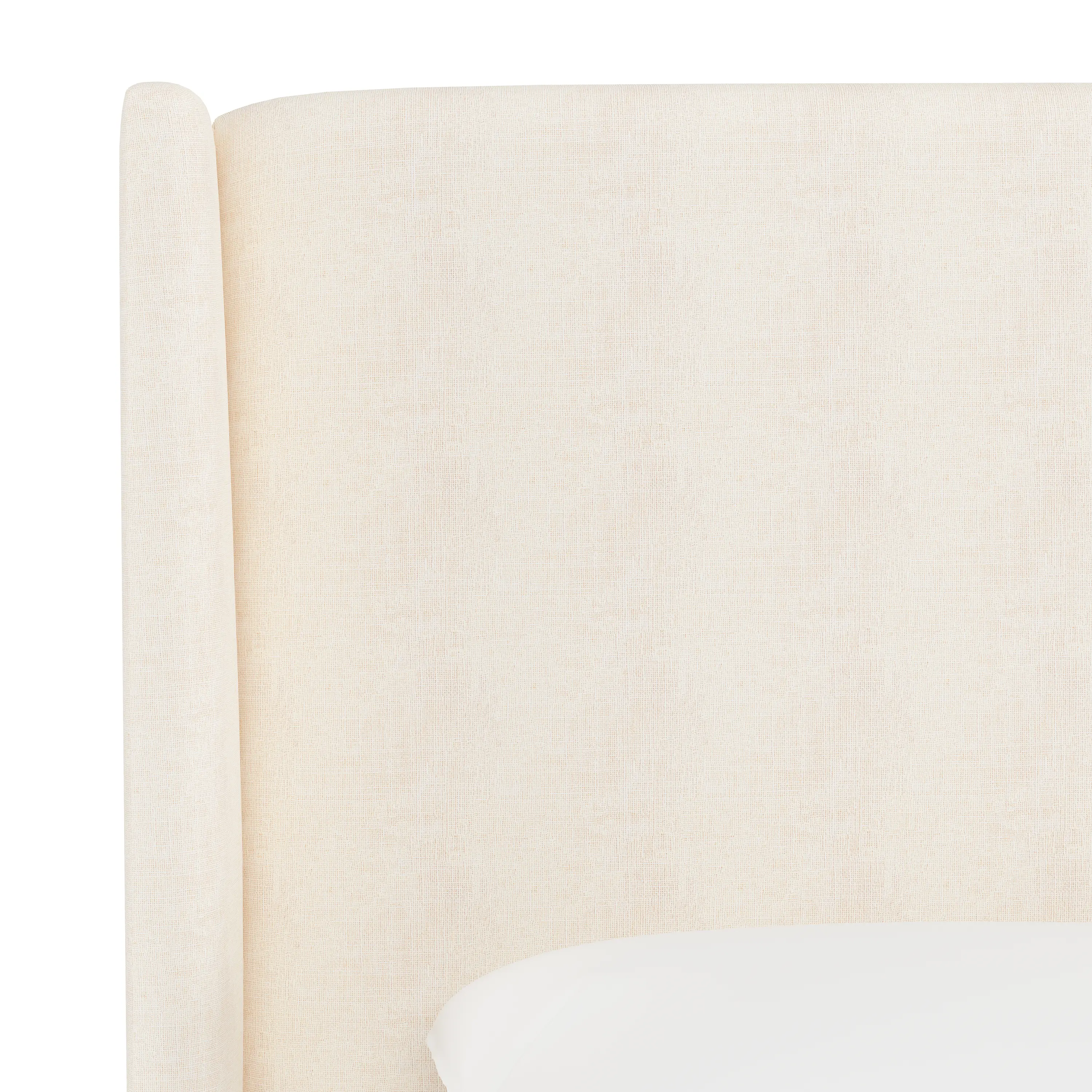 432QZMWHT Tiffany White Curved Wingback Queen Headboard - Skyline Furniture-4
