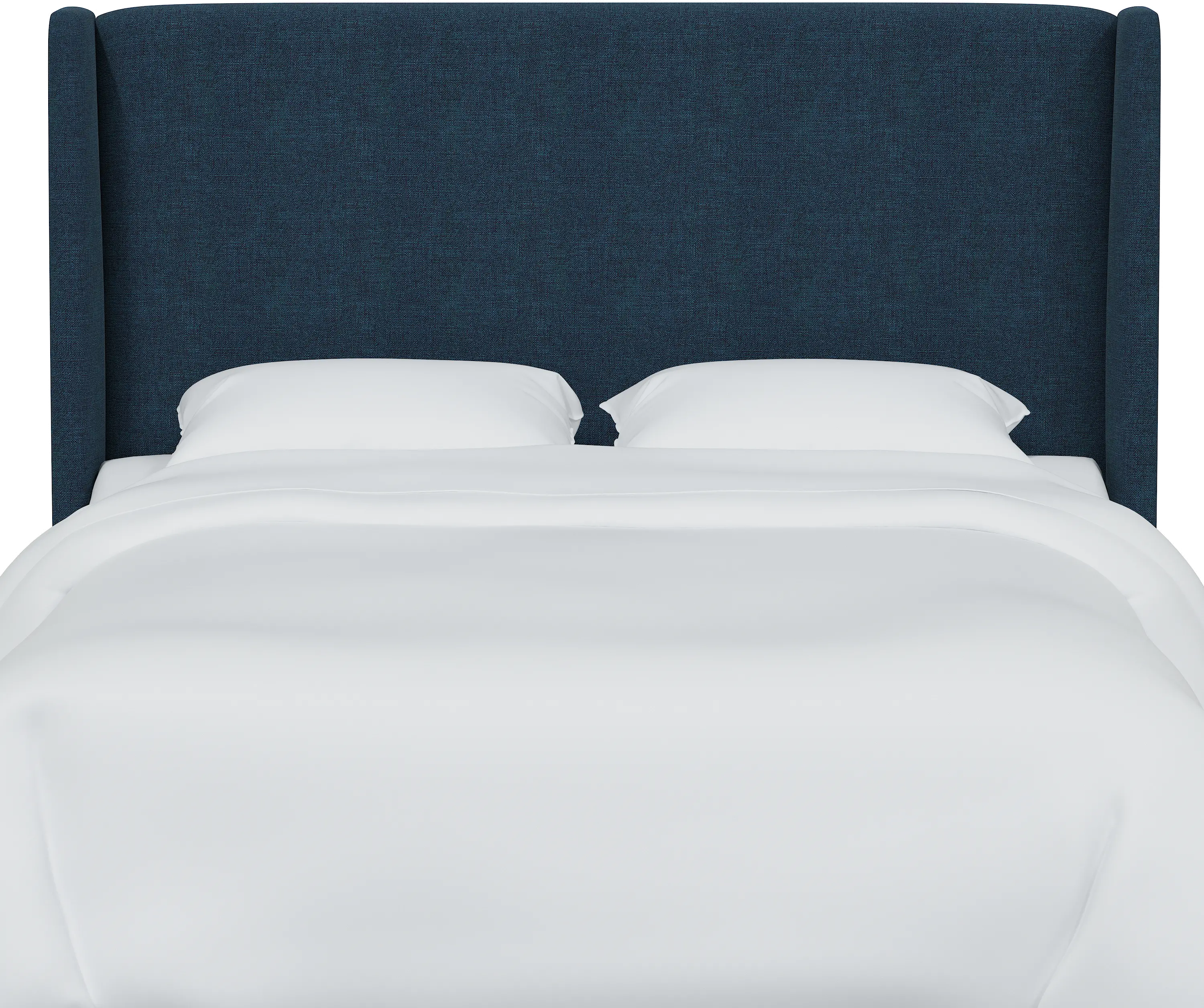 432QZMNV Tiffany Navy Curved Wingback Queen Headboard - Skyline Furniture-3