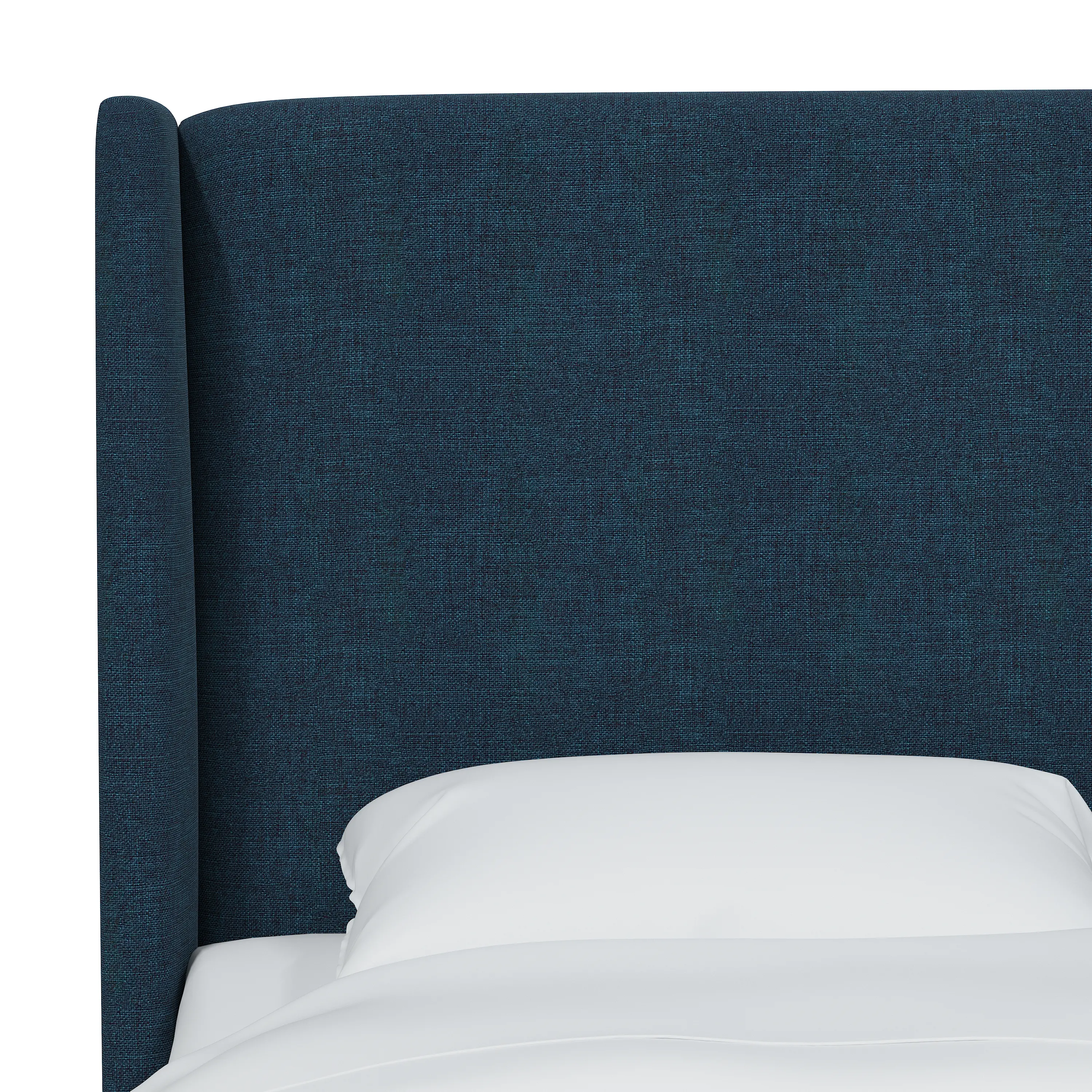 432QZMNV Tiffany Navy Curved Wingback Queen Headboard - Skyline Furniture-4