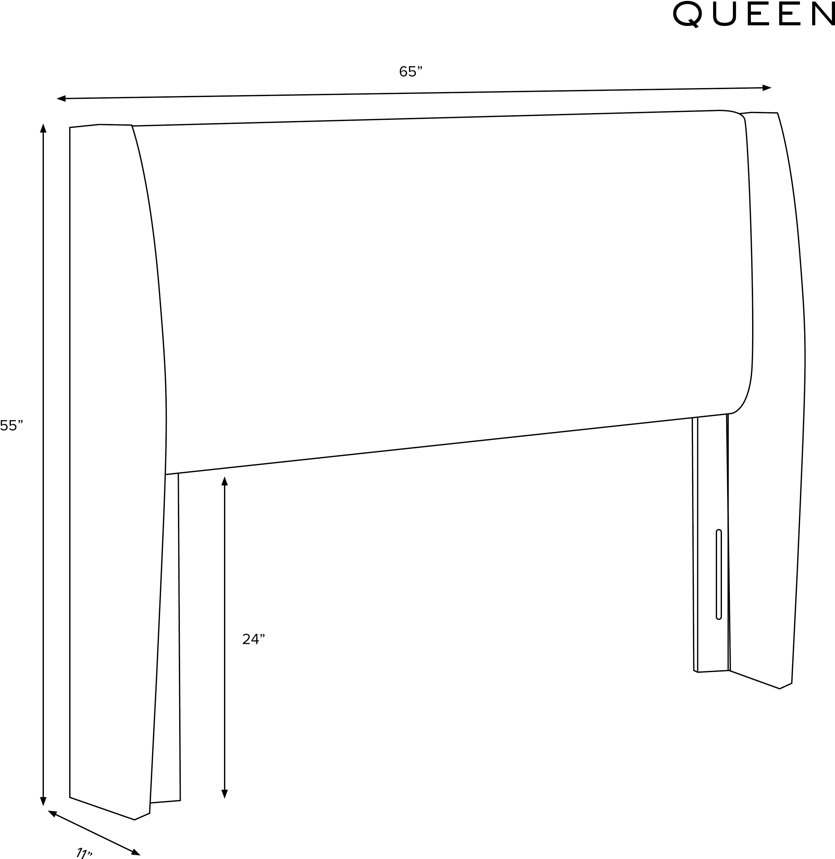 432QZMNV Tiffany Navy Curved Wingback Queen Headboard - Skyline Furniture-6