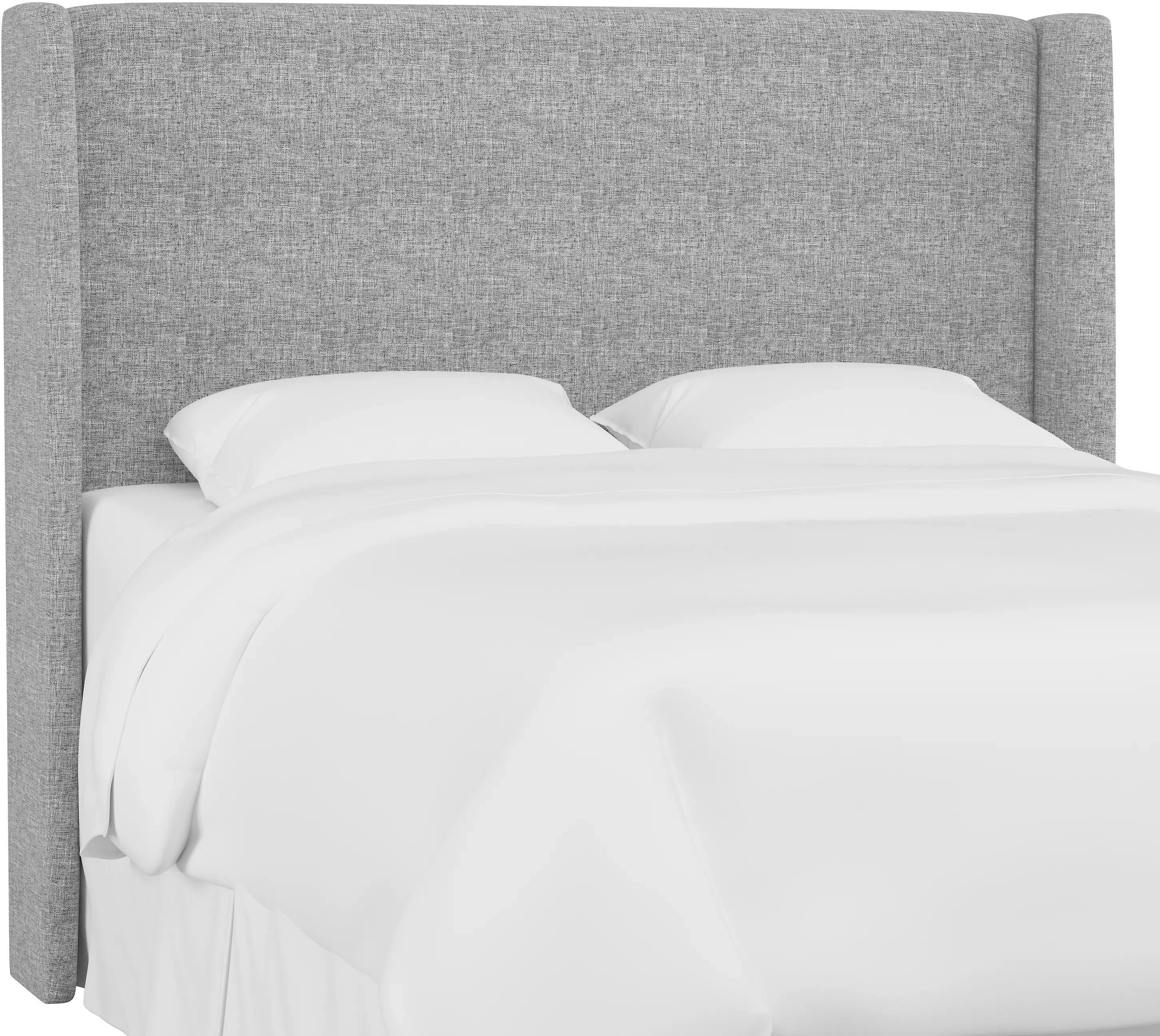 433KZMPMC Tiffany Gray Curved Wingback King Headboard - Skyline Furniture-2