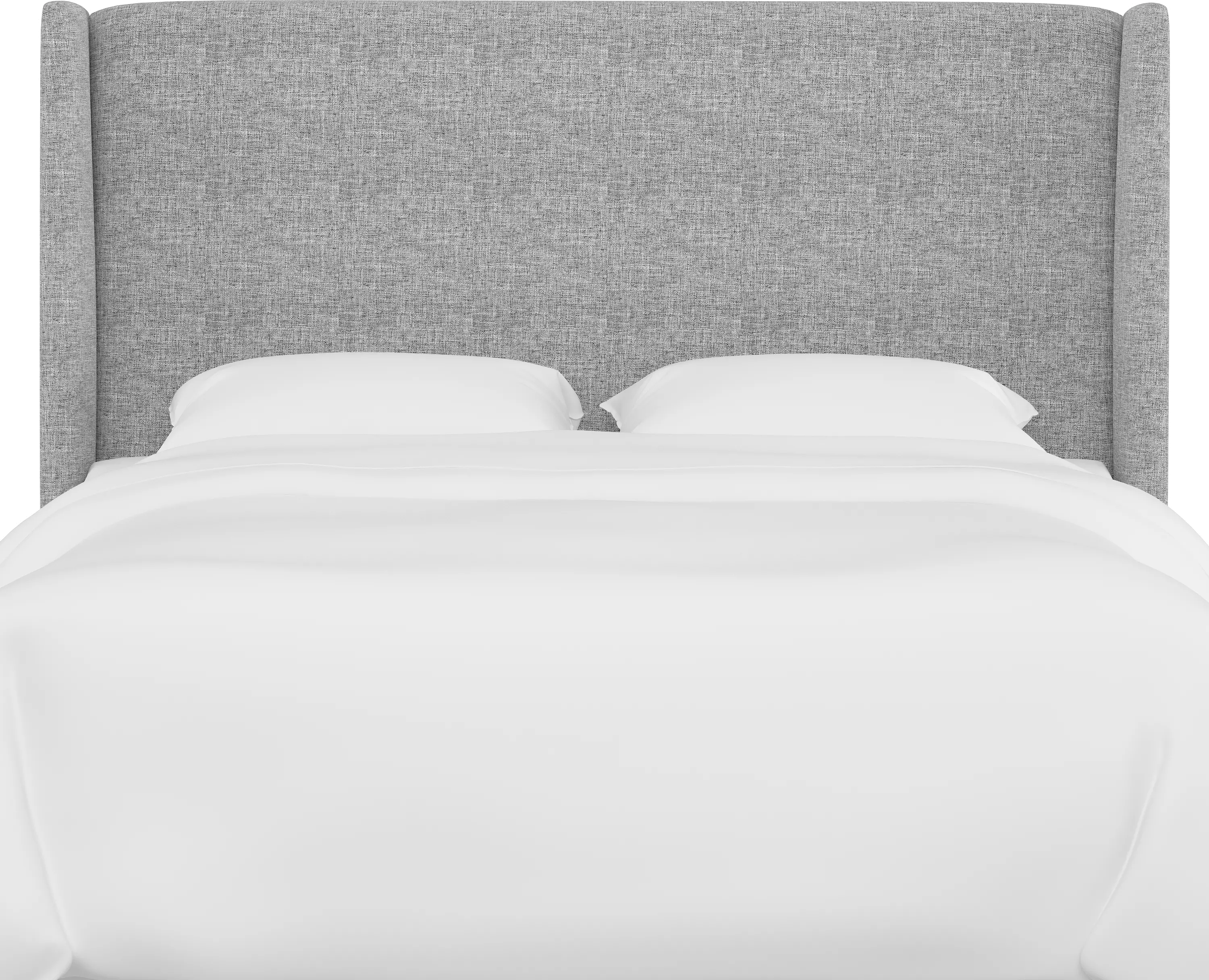 433KZMPMC Tiffany Gray Curved Wingback King Headboard - Skyline Furniture-3