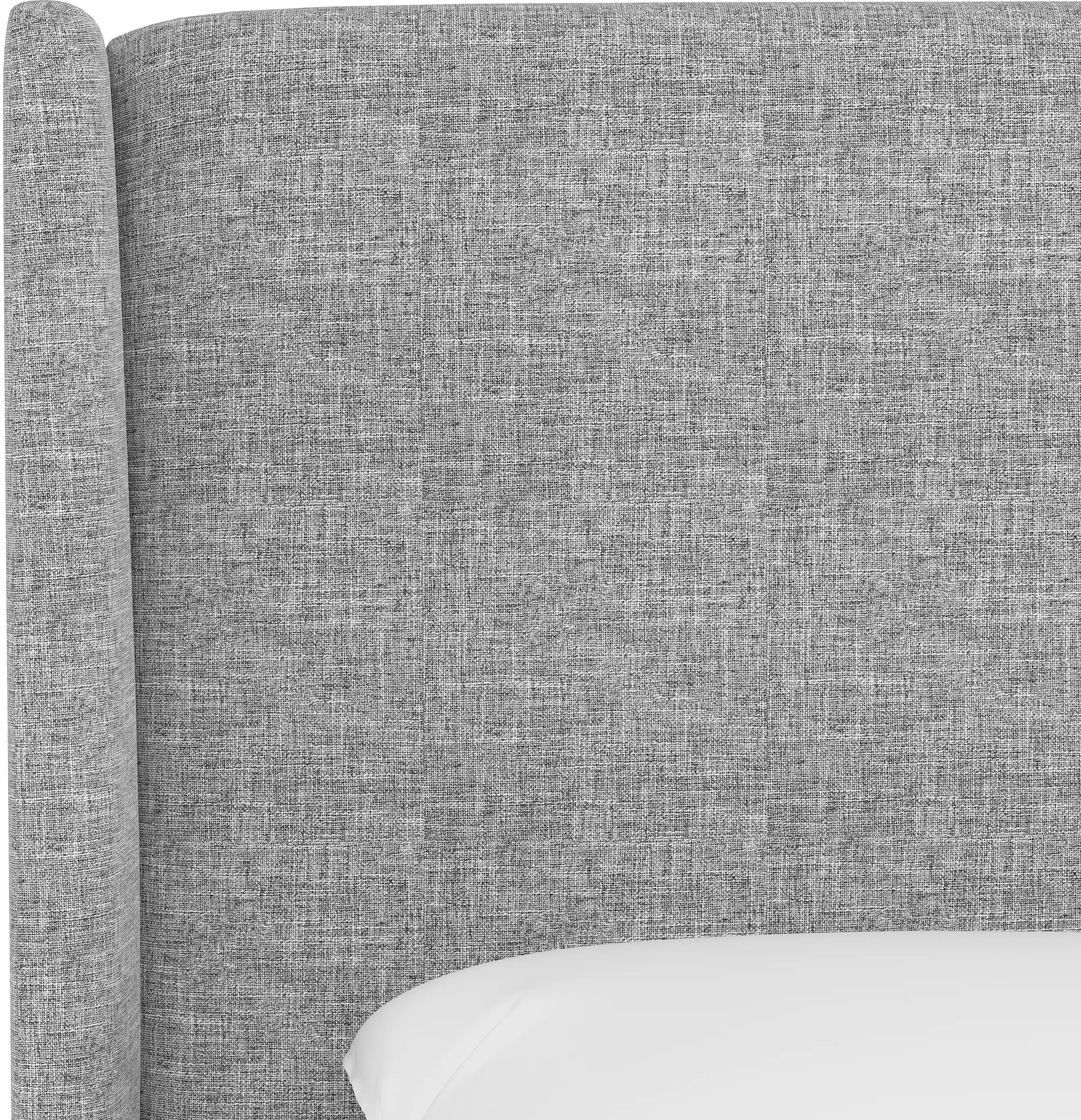 433KZMPMC Tiffany Gray Curved Wingback King Headboard - Skyline Furniture-4
