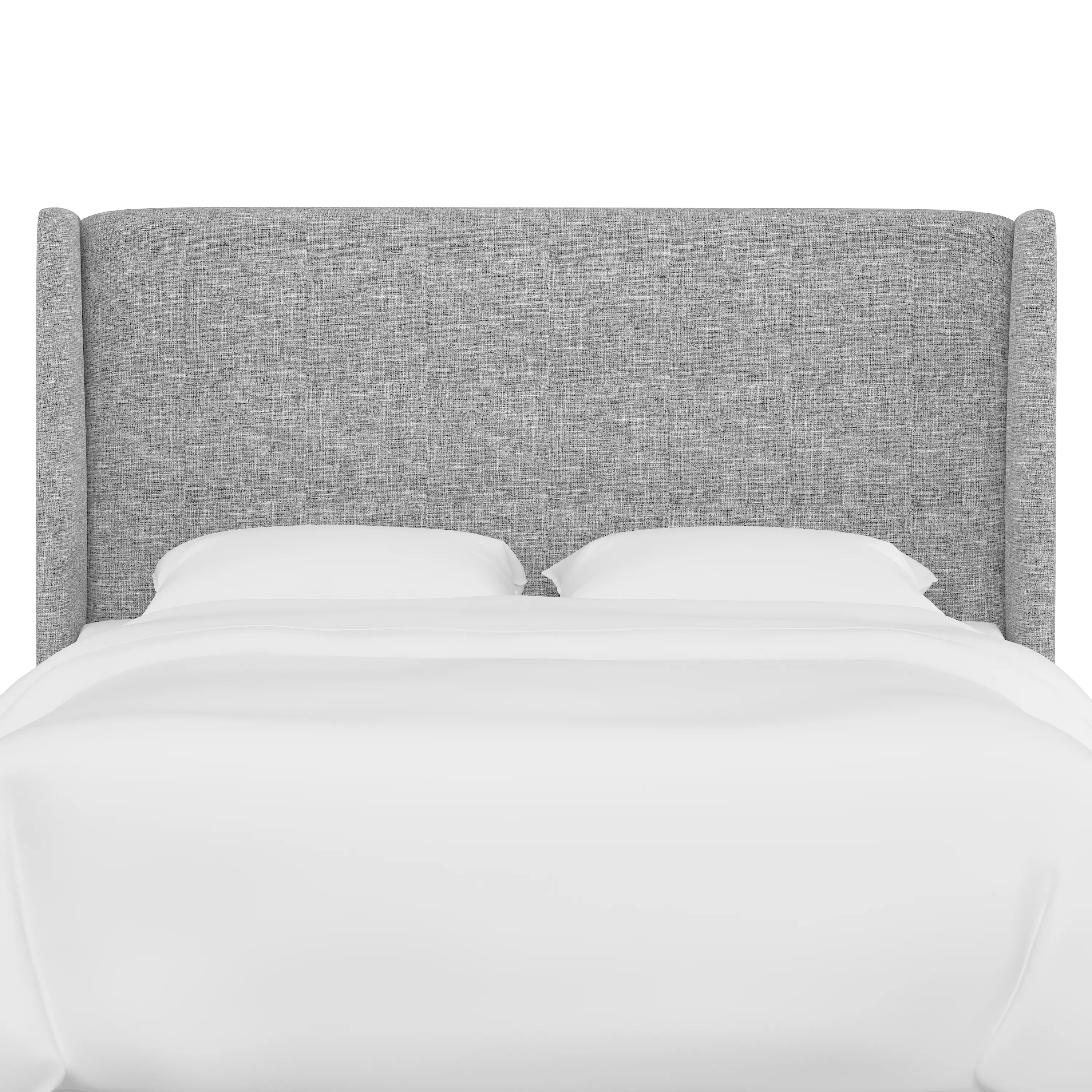 430TZMPMC Tiffany Gray Curved Wingback Twin Headboard - Skyline Furniture-2