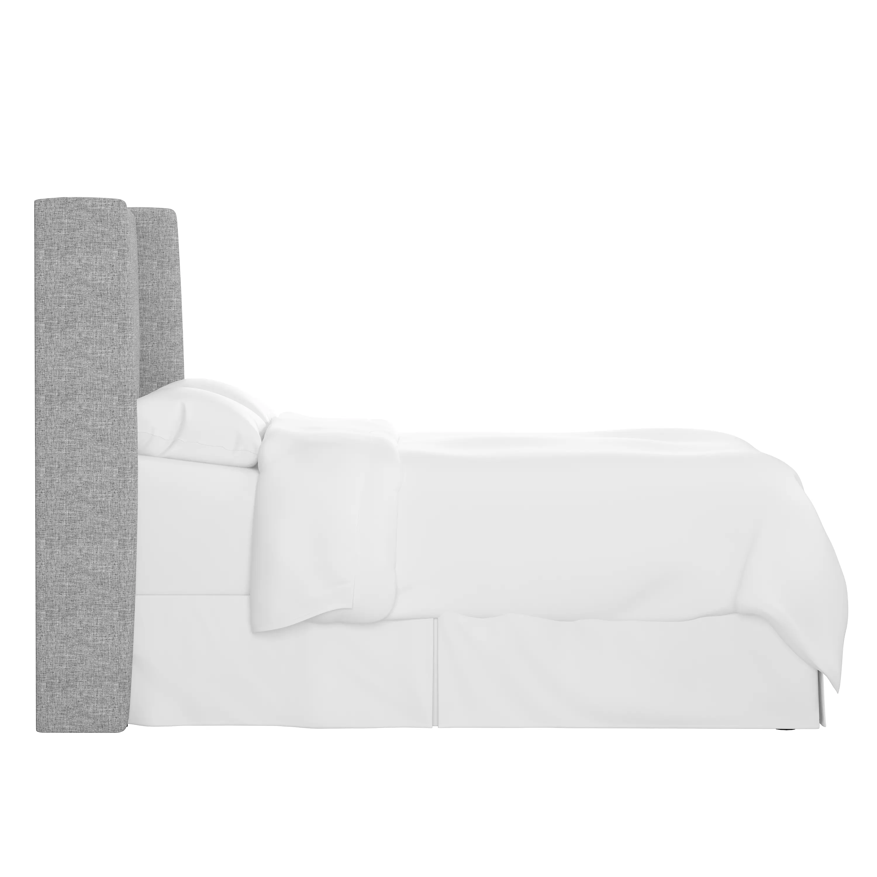 430TZMPMC Tiffany Gray Curved Wingback Twin Headboard - Skyline Furniture-3