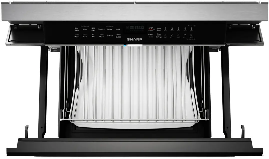 SMD2499FS Sharp 24 Inch Built In Microwave Drawer with Convection - Stainless Steel-2