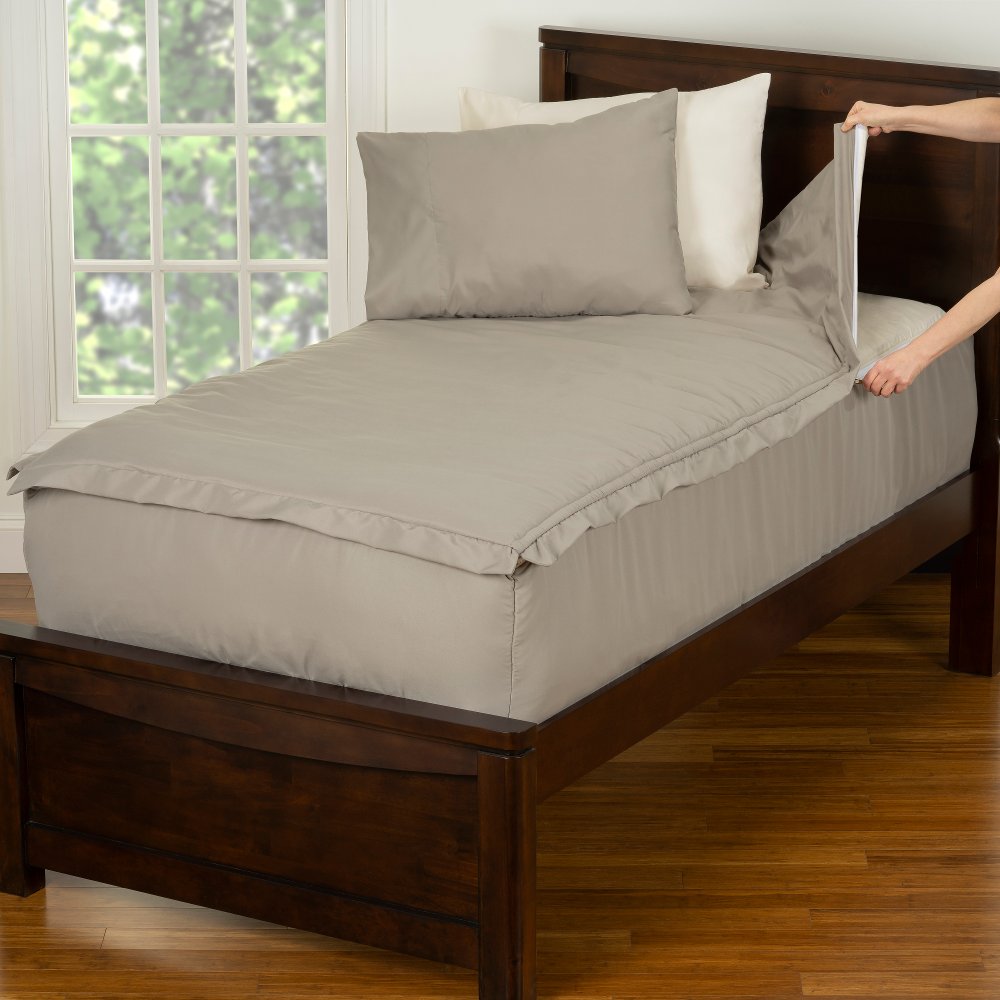 Gray and Cream Full 5 Piece Trail Blazer Bunkie Deluxe Bedding