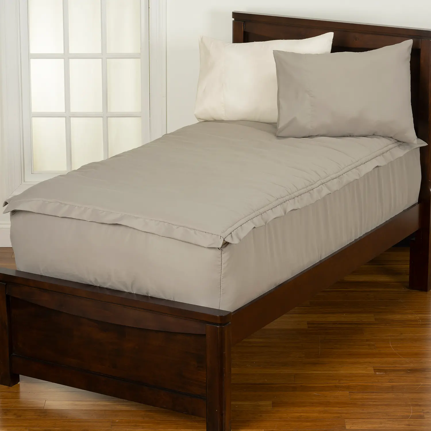 Gray and Cream Full 5 Piece Trail Blazer Bunkie Deluxe Bedding-3