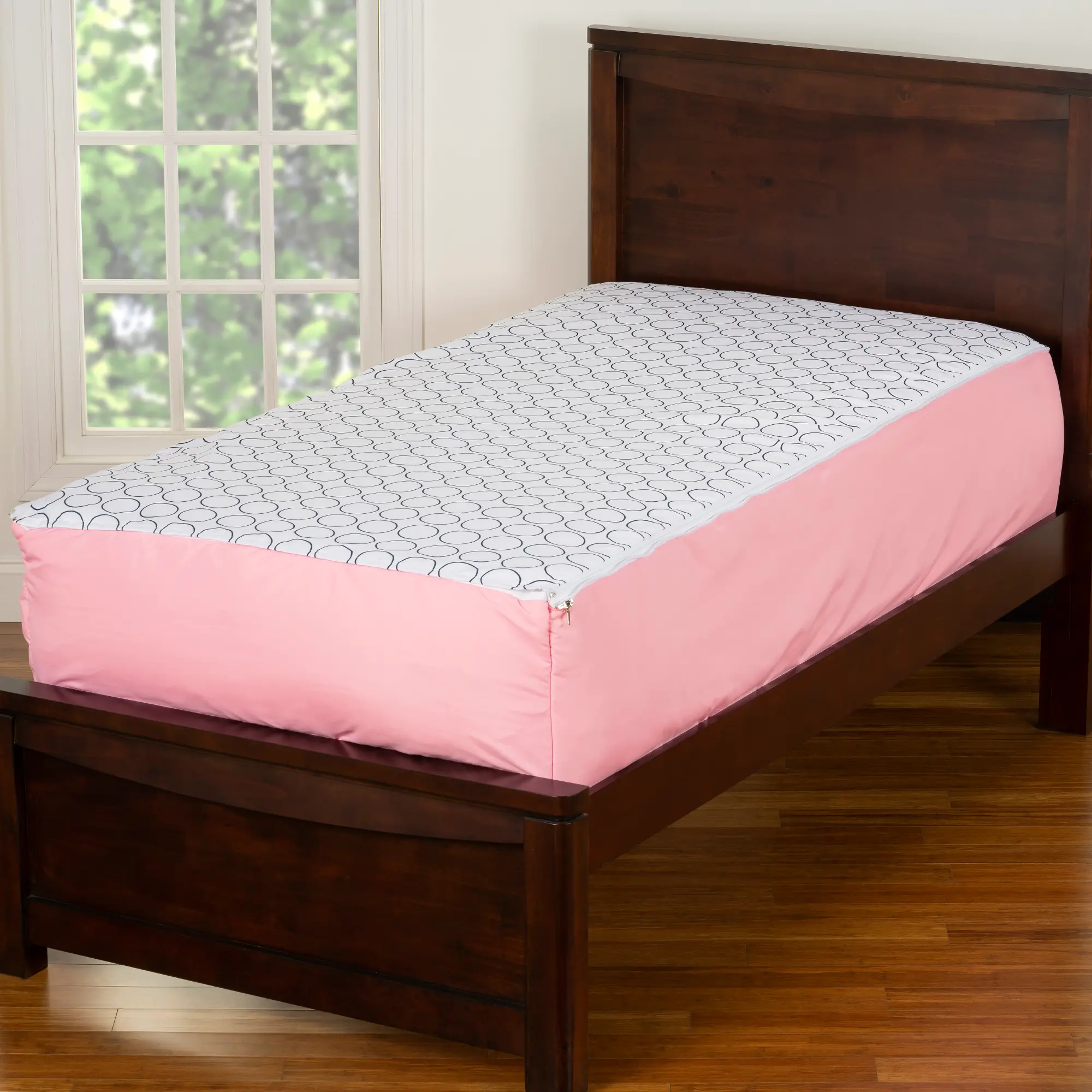 Pink and White Twin 3 Piece Tickle Me Bunkie Deluxe Bedding-5