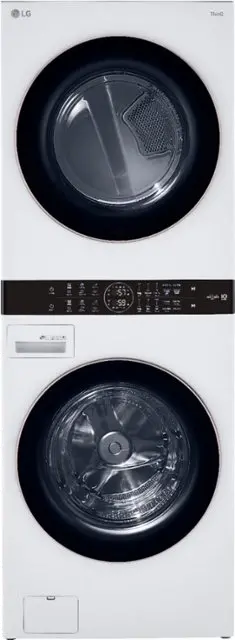 WKE100HWA LG WashTower with Center Control 4.5 cu. ft. Washer and 7.4 cu. ft. Electric Dryer - White-2