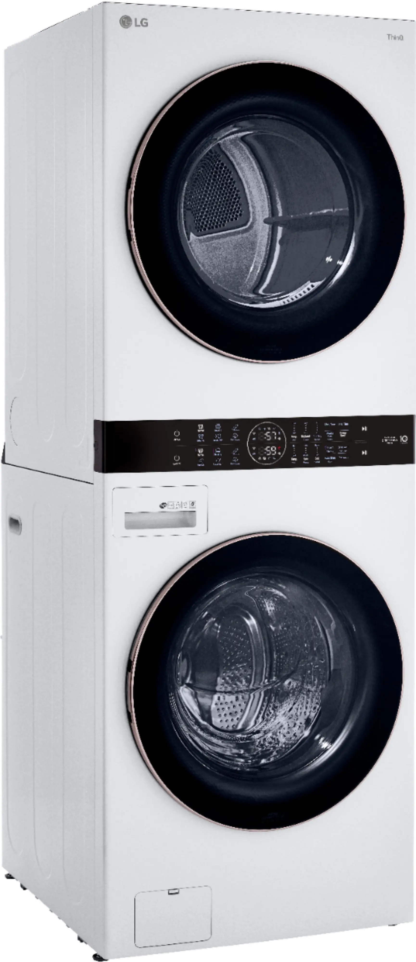 WKE100HWA LG WashTower with Center Control 4.5 cu. ft. Washer and 7.4 cu. ft. Electric Dryer - White-3