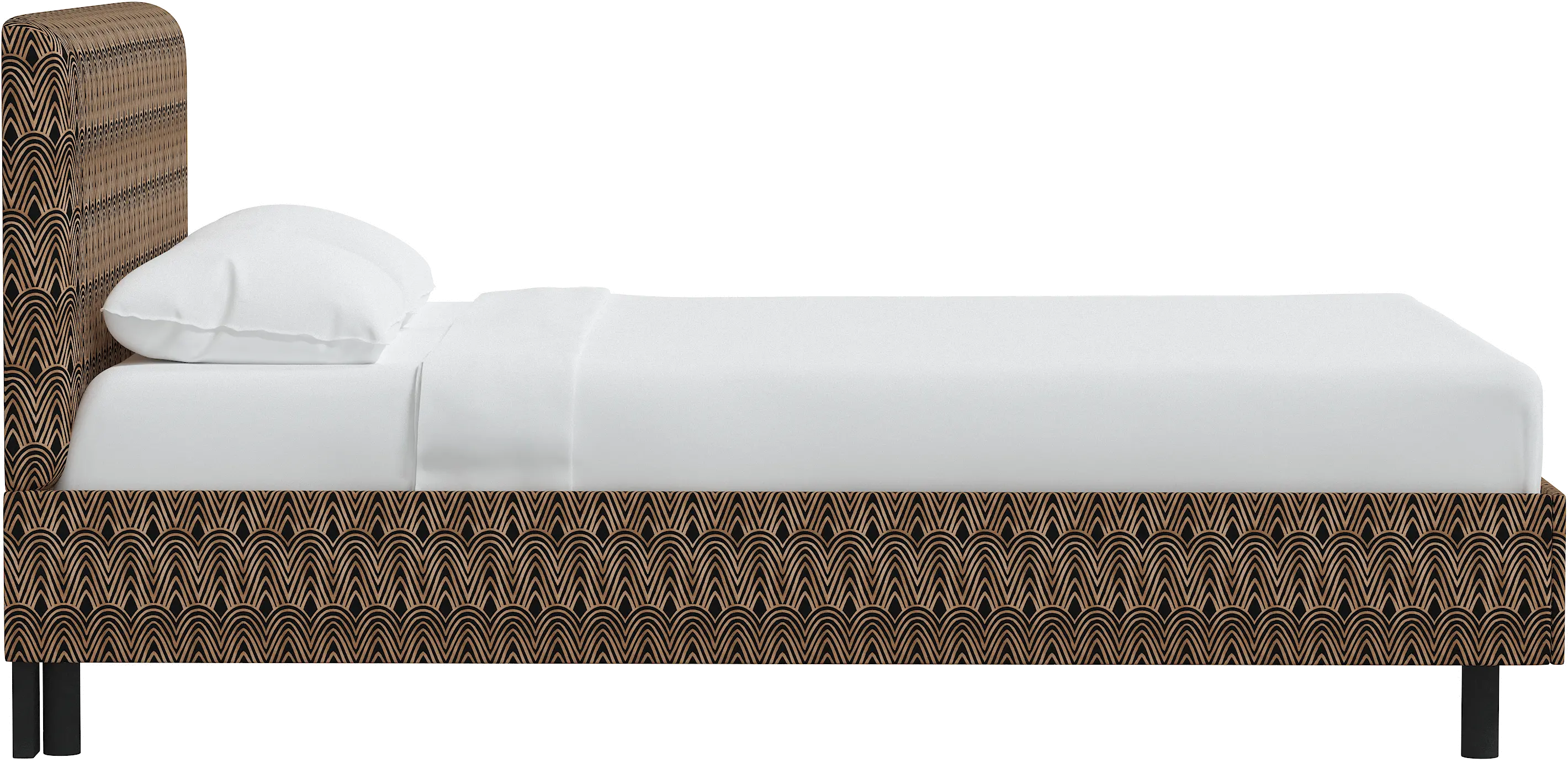 754PBDSCPSKBLCOGA Brianna Black Scallop California King Platform Bed - Skyline Furniture-4