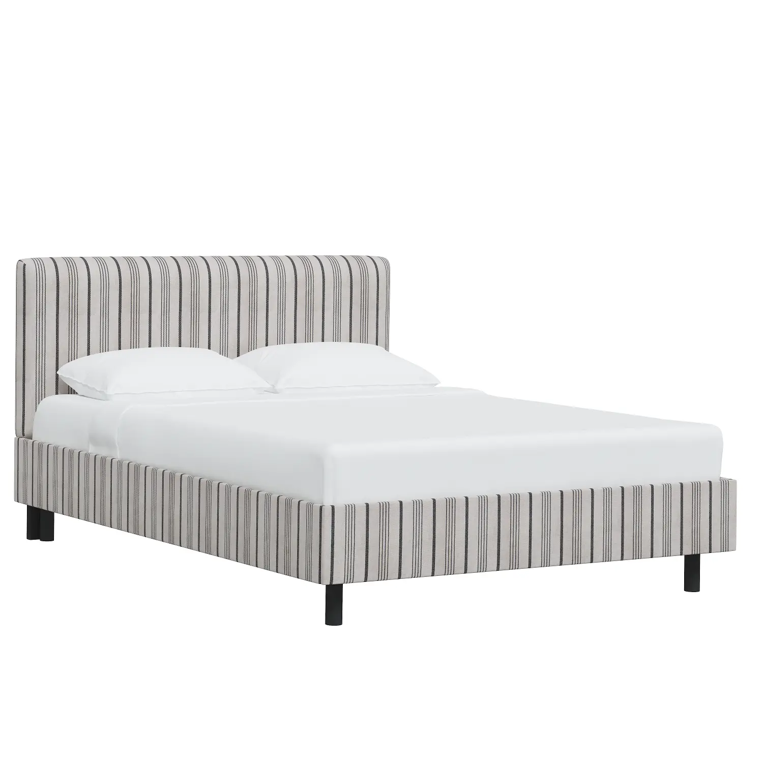 754PBDALCCOL Brianna Black Stripe California King Platform Bed - Skyline Furniture-1