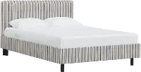 753PBDALCCOL Brianna Black Stripe King Platform Bed - Skyline Furniture