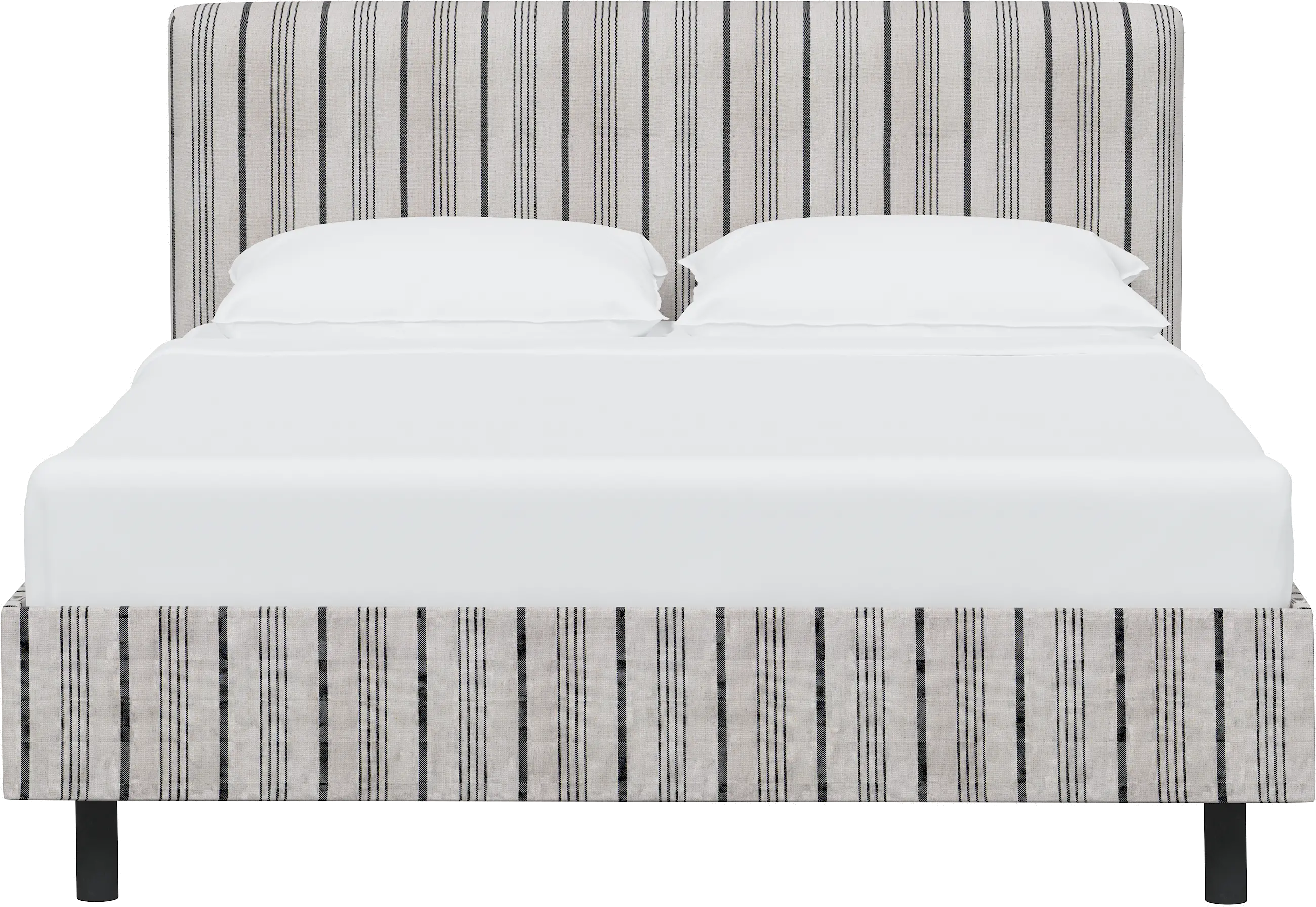 753PBDALCCOL Brianna Black Stripe King Platform Bed - Skyline Furniture-3