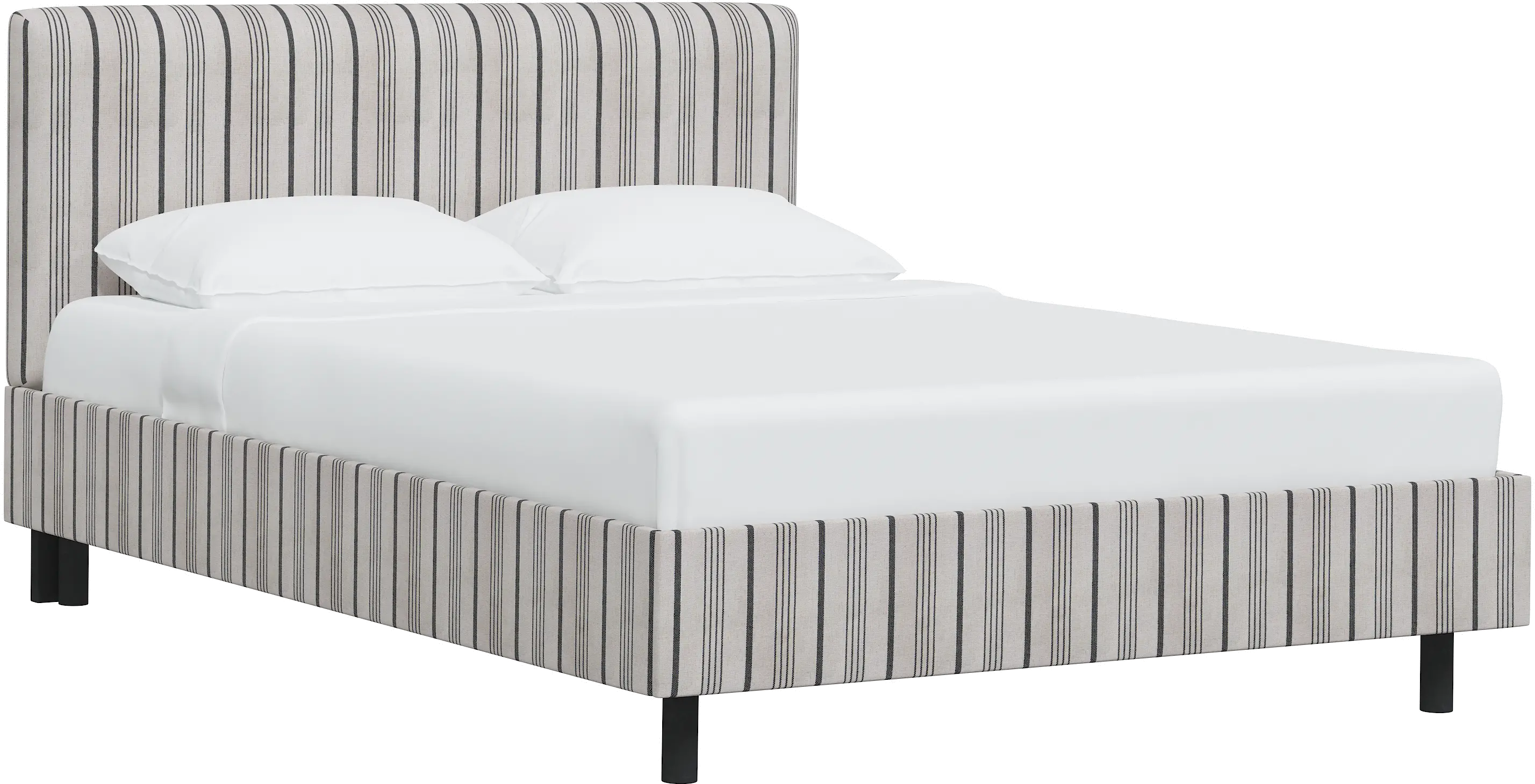 750PBDALCCOL Brianna Black Stripe Twin Platform Bed - Skyline Furniture-1