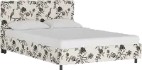 753PBDSHNINKOGA Brianna Black Bird Floral King Platform Bed - Skyline Furniture