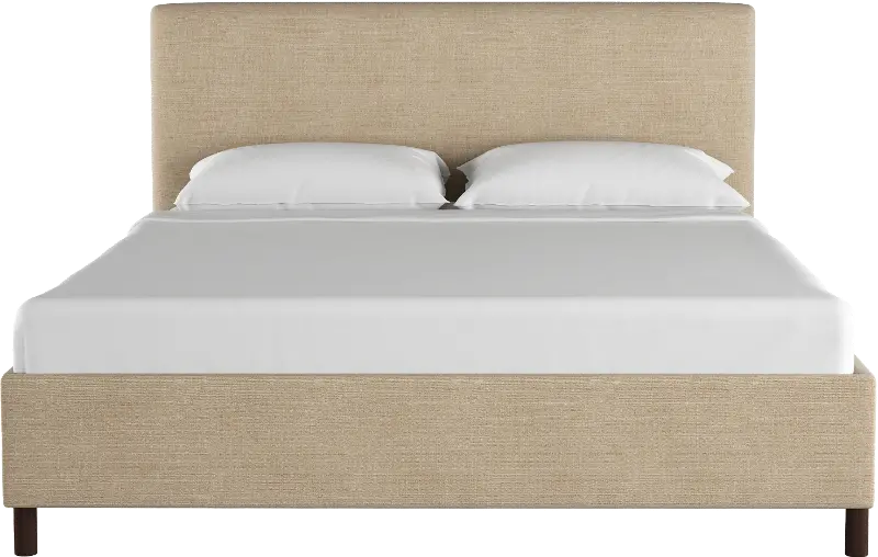 Brianna Tan California King Platform Bed - Skyline Furniture