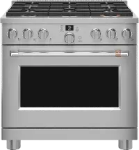 C2Y366P2TS1 Cafe 5.75 cu ft Dual Fuel Range - Stainless Steel 36 Inch