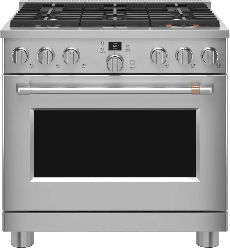 Cafe 5.75 cu ft Dual Fuel Range - Stainless Steel 36 Inch