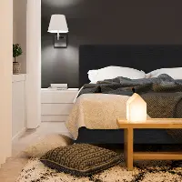 753PBDLNNBLC Brianna Black King Platform Bed - Skyline Furniture
