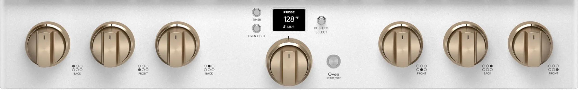 CGY366P4TW2 Cafe 6.2 cu ft Gas Range -  Matte White 36 Inch-4