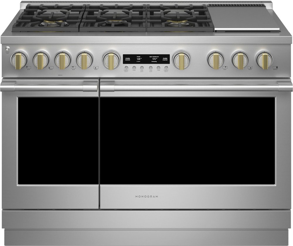 Monogram Professional 8.25 cu ft Dual Fuel Range - Stainless Steel 48 Inch