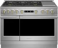 ZDP486NDTSS Monogram Professional 8.25 cu ft Dual Fuel Range - Stainless Steel 48 Inch