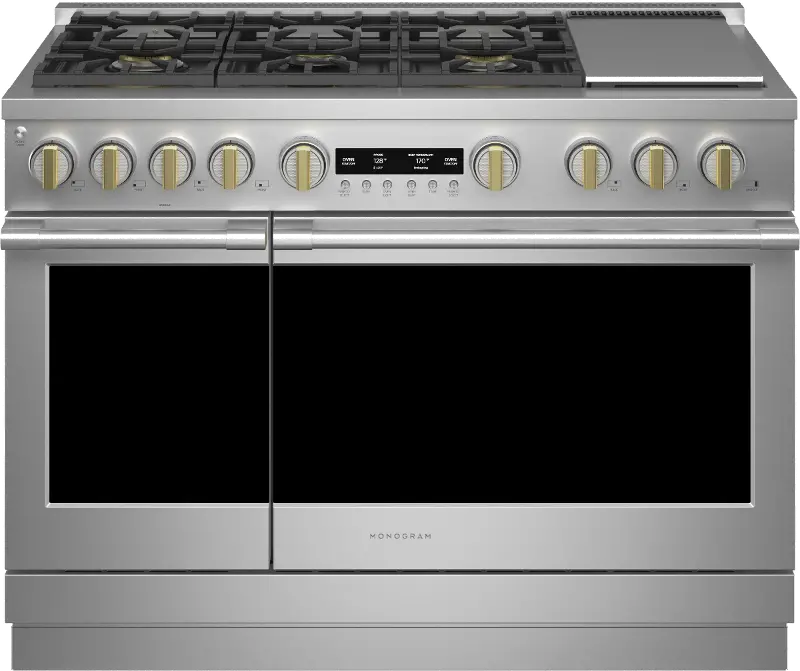 Monogram Professional 8.25 cu ft Dual Fuel Range - Stainless Steel 48 Inch