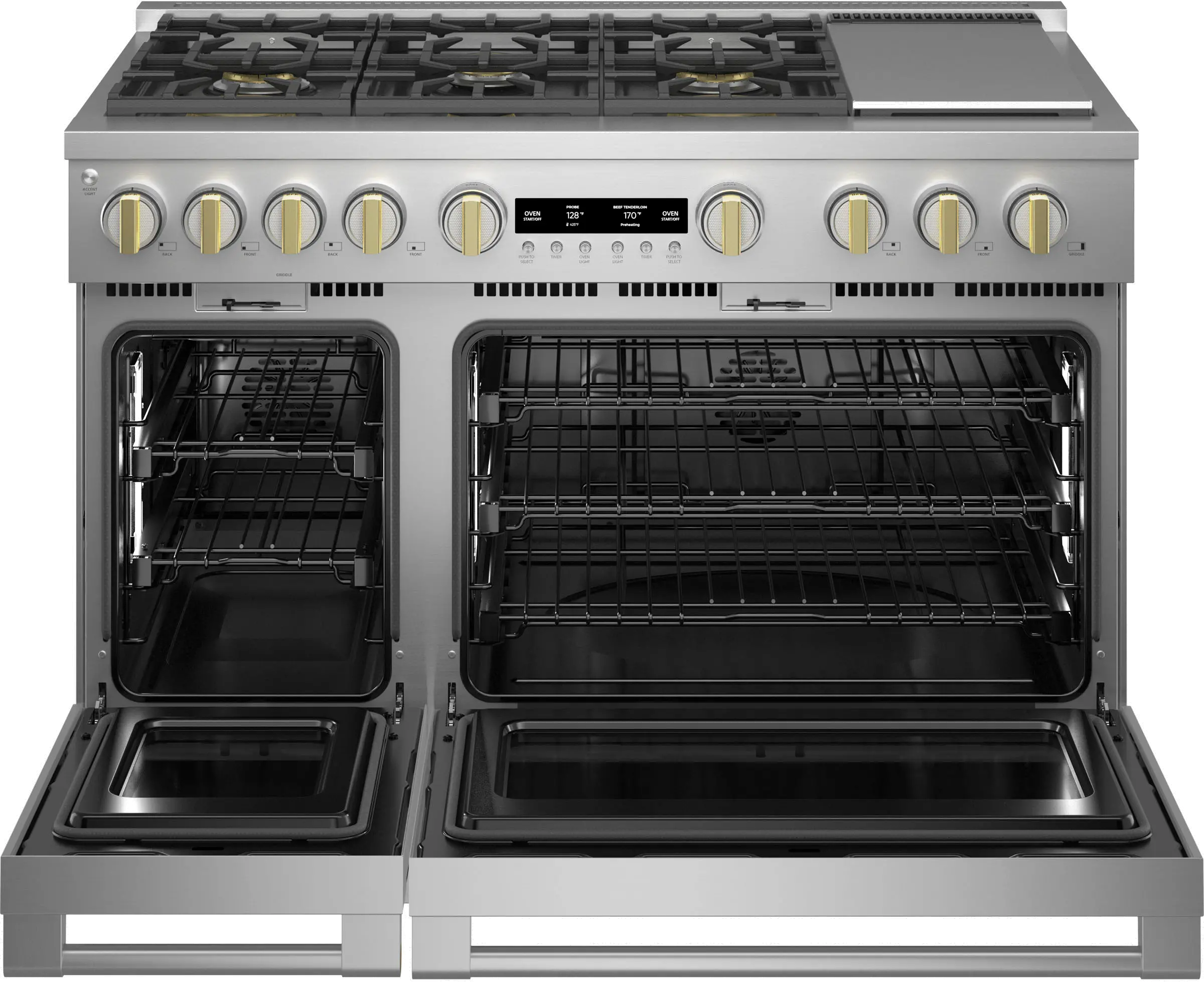 ZDP486NDTSS Monogram Professional 8.25 cu ft Dual Fuel Range - Stainless Steel 48 Inch-3