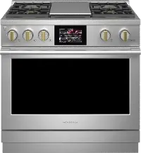 ZDP364NDTSS Monogram Professional 5.75 cu ft Dual Fuel Range - Stainless Steel 36 Inch