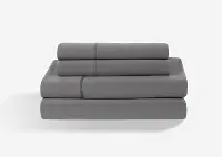 BGS194705 BedGear Gray Dri-Tec Performance Queen Bed Sheets