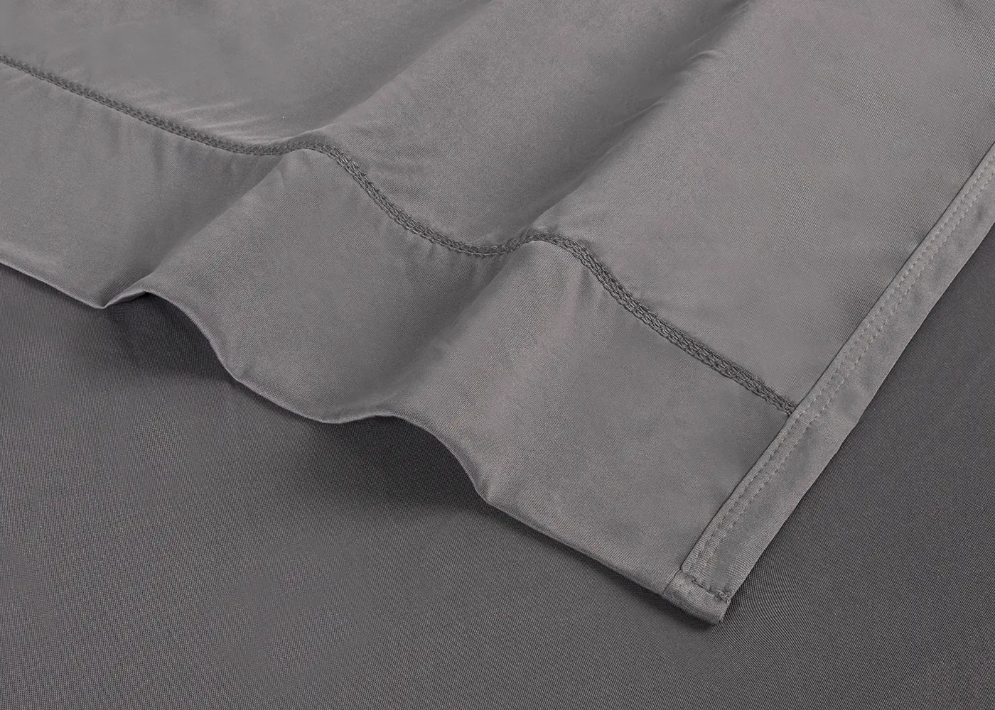 BGS194705 BedGear Gray Dri-Tec Performance Queen Bed Sheets-3