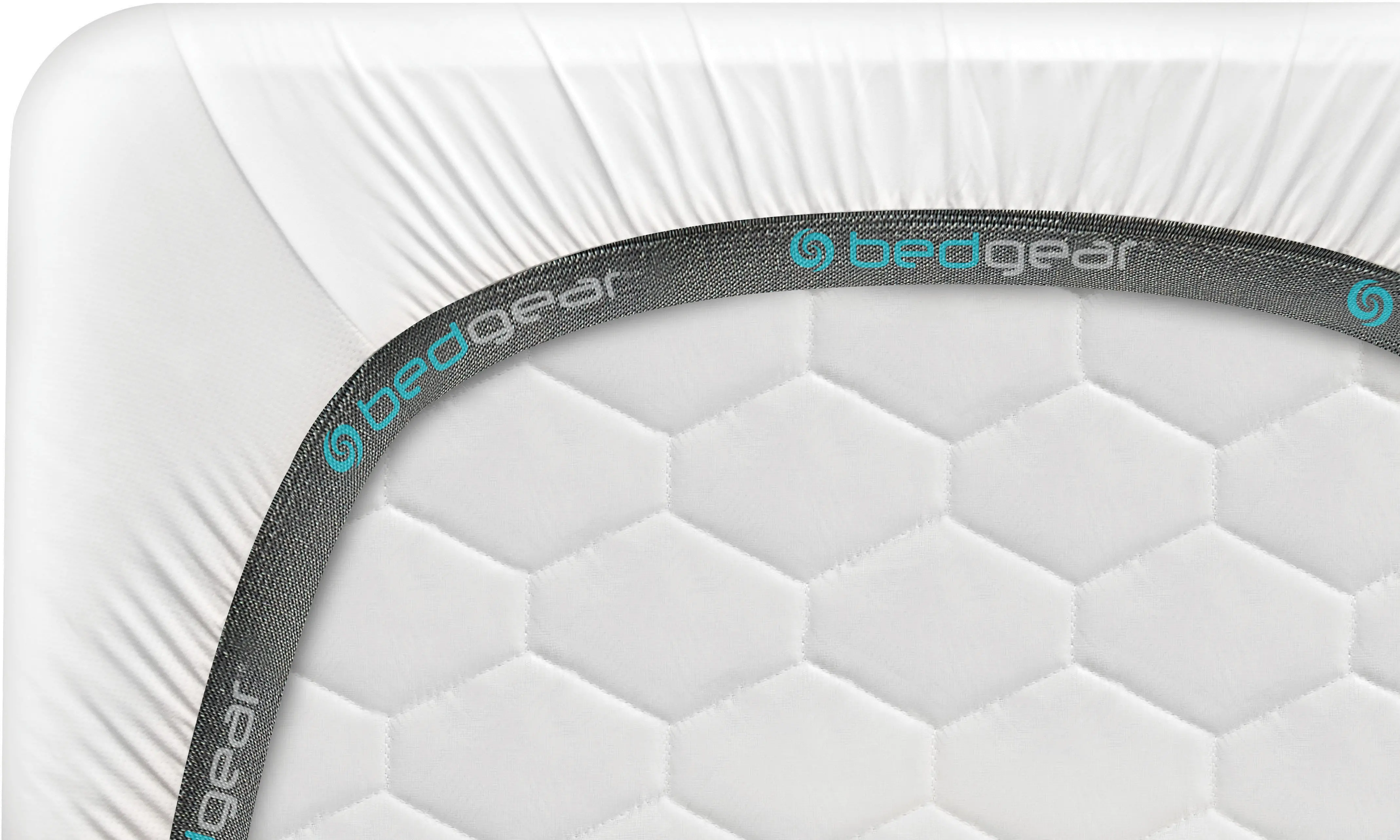 BGS194705 BedGear Gray Dri-Tec Performance Queen Bed Sheets-5